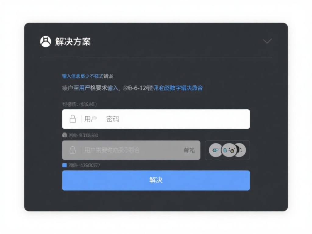 输入信息不完整或格式错误：用户名、密码、邮箱等信息