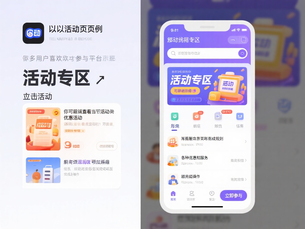 以活动页面为例，许多用户喜欢参与平台的优惠活动。只