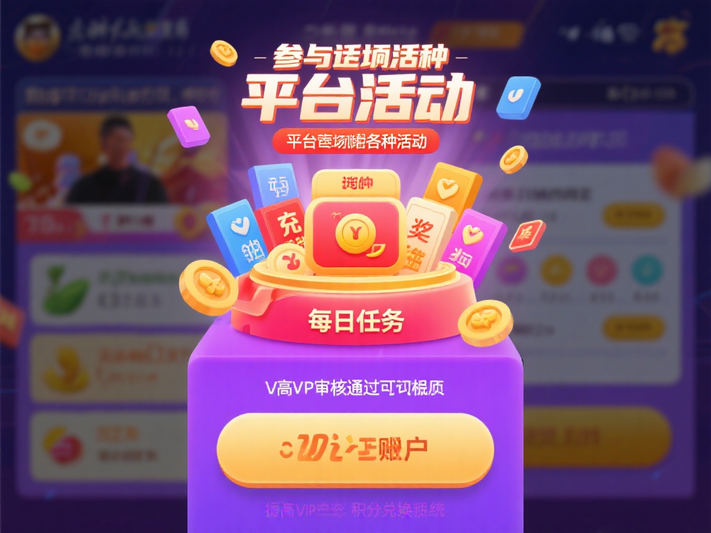 参与平台活动
平台经常推出各种活动，例如充值抽奖